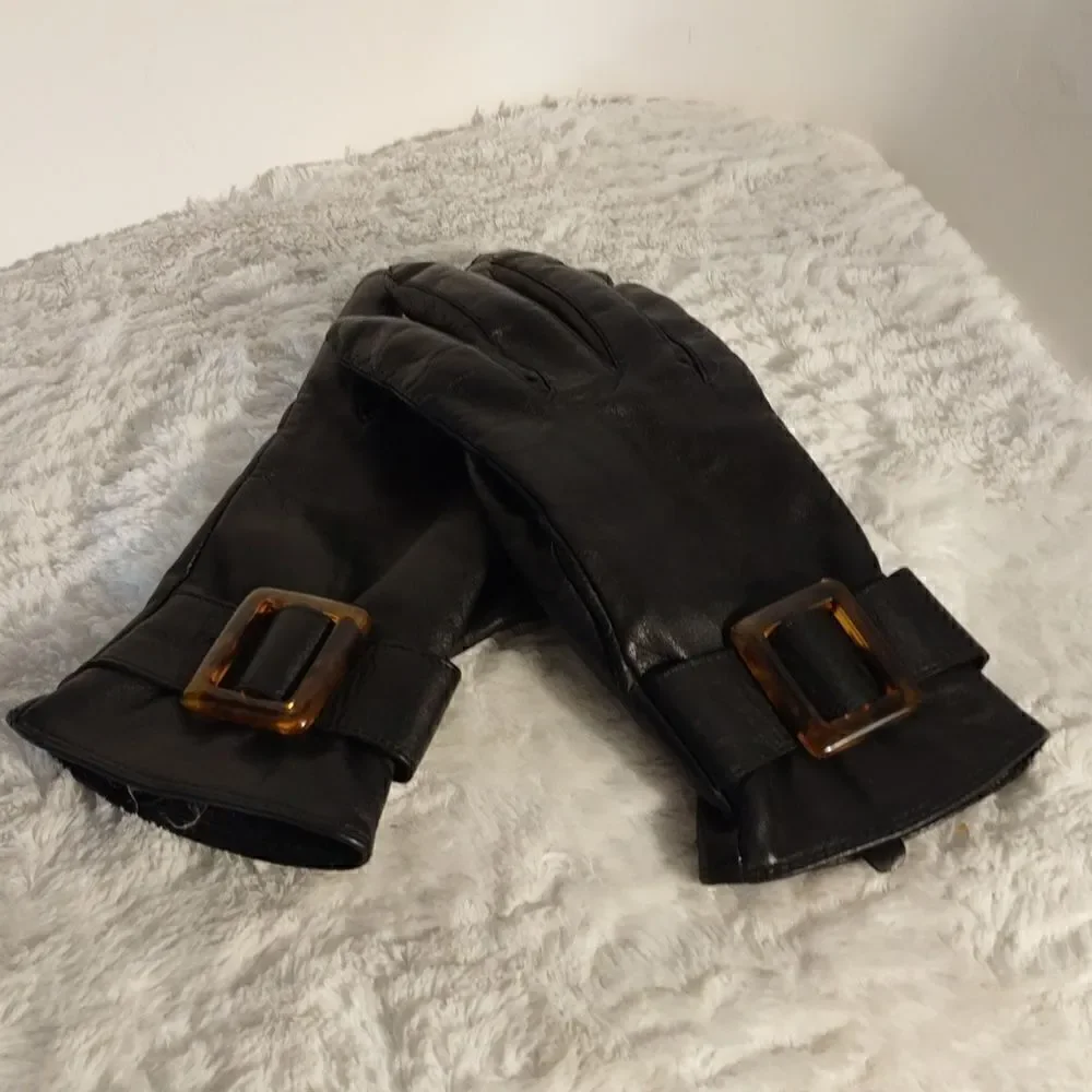 Charter Club Women's Leather Gloves